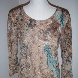 3/4 sleeve Ladies "sparkle" Blouse